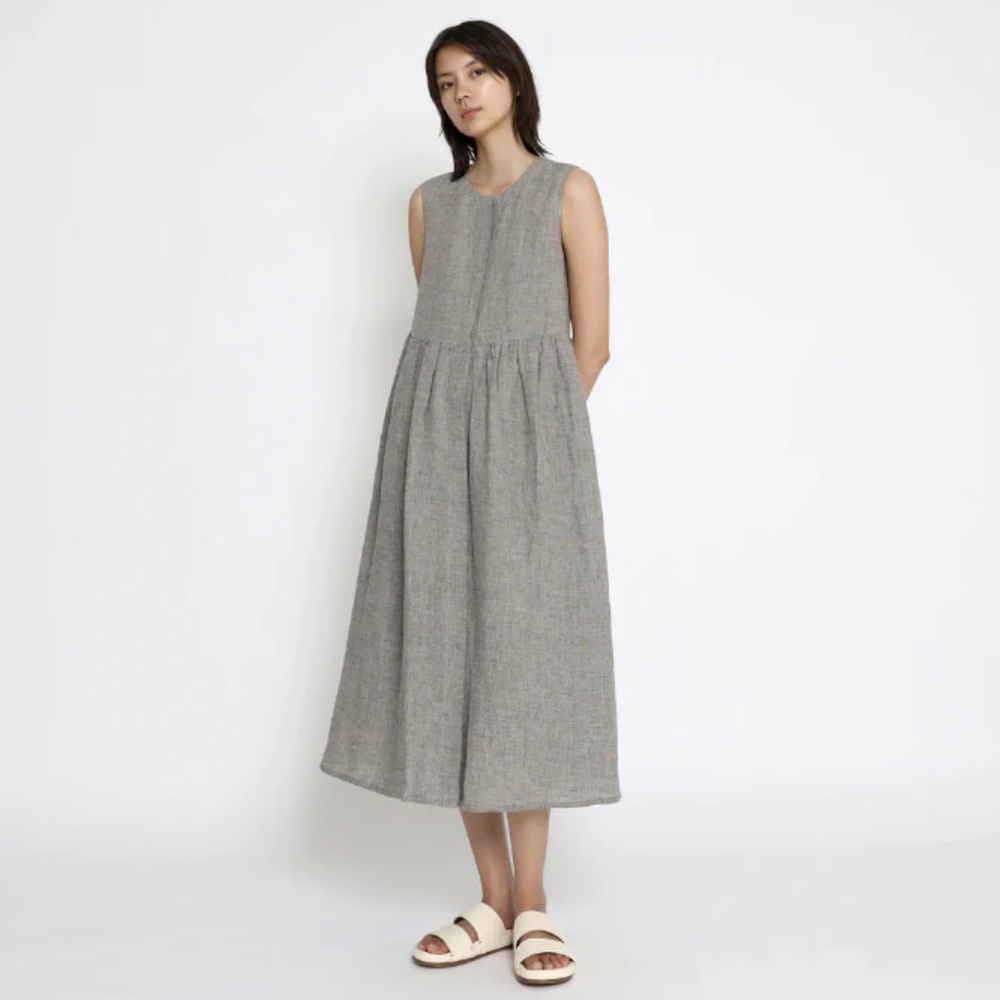 Szeki New York Summer Play Dress, Mustard Noise